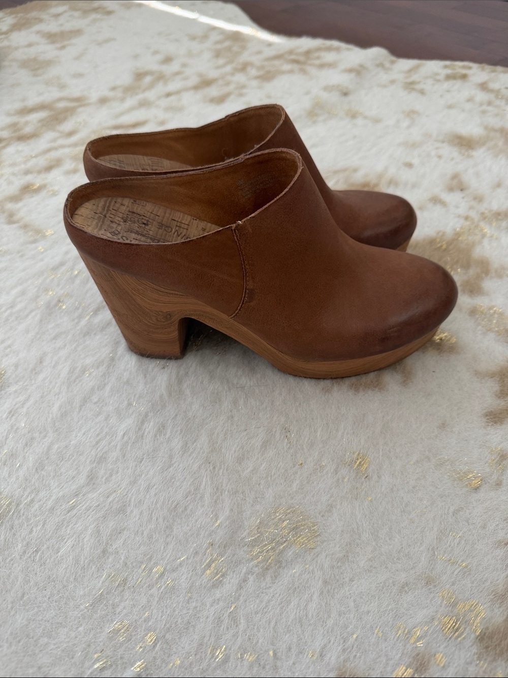 Kork Ease Leather Challis Mule like new!